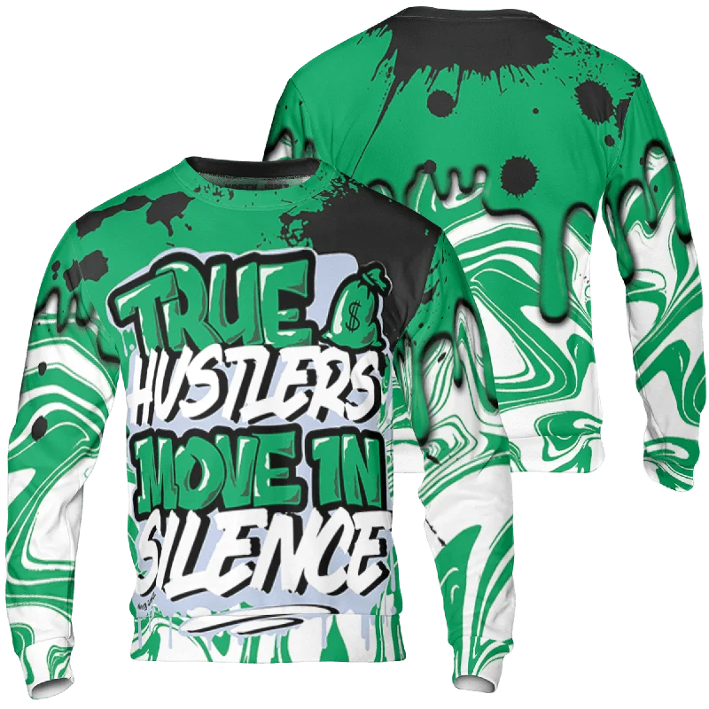 NastyJamz Lucky Green 5s Sweatshirt Match Move In Silence 3D All-Over Print Color Splash