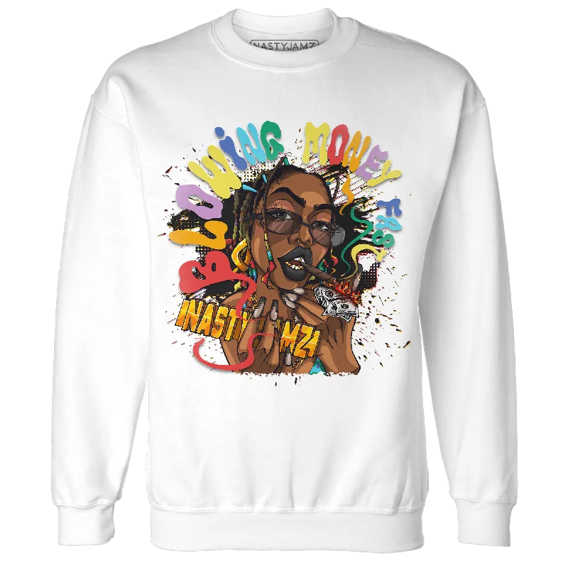 NastyJamz Mid GS Six Championships 1s Sweatshirt Match Blowing Money Fast Girl