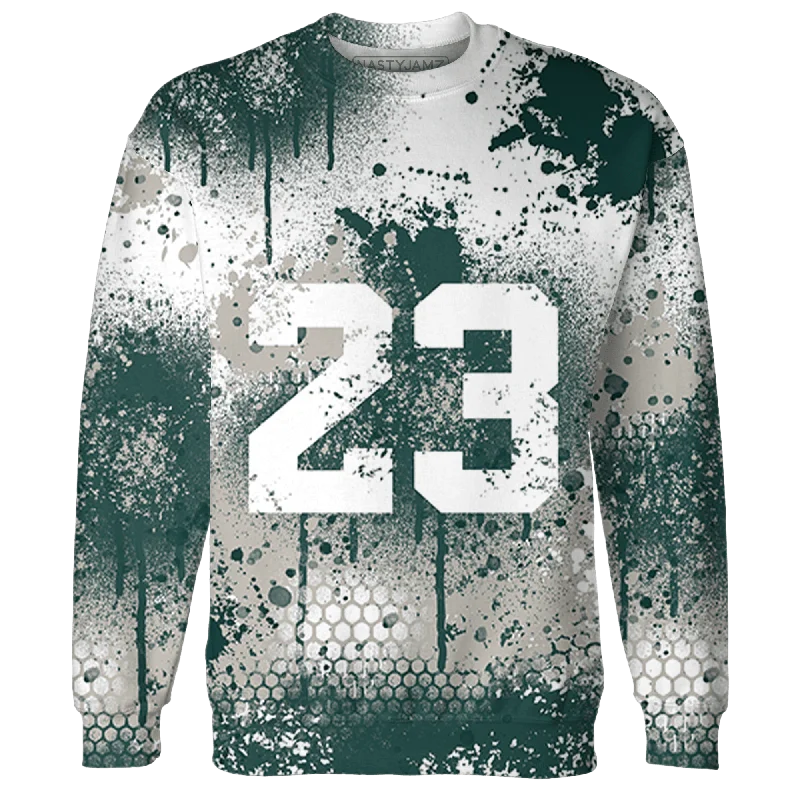 NastyJamz Oxidized Green 4s Hoodie Match 23 Painted Graffiti