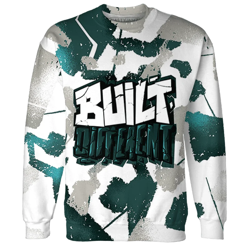 NastyJamz Oxidized Green 4s Hoodie Match Built Different 3D All-Over Print