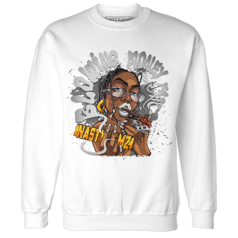 NastyJamz Retro High OG Black White 1s Sweatshirt Match Blowing Money Fast Girl