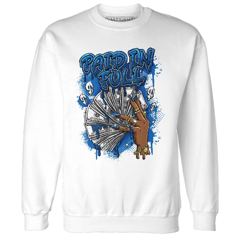 Clearance sale – shop men's clothing at discounted prices! NastyJamz Royal Reimagined 1s Sweatshirt Match Paid In Full Clearance sale – shop men's clothing at discounted prices! NastyJamz Royal Reimagined 1s Sweatshirt Match Paid In Full