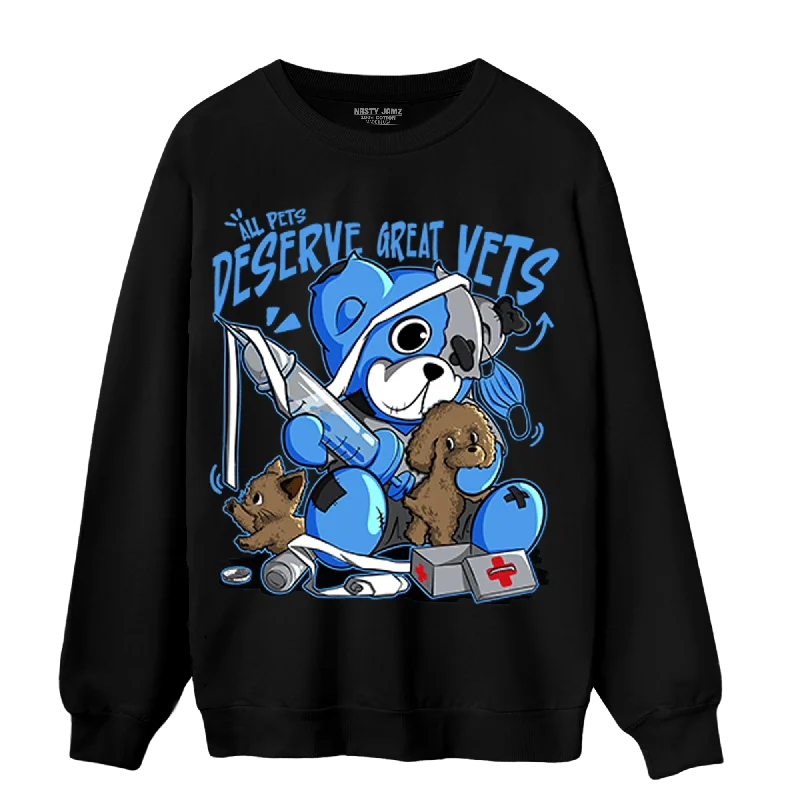 NastyJamz University Blue 5s Sweatshirt Match Veterinary BER