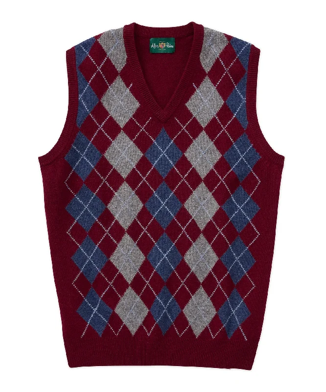 Bundle and save: Shop men’s fashion and enjoy exclusive discounts.  Lambswool V-Neck Argyle Vest
