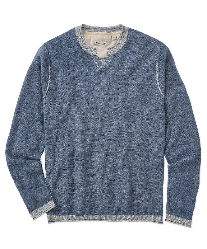 Shop men’s clothing now and enjoy amazing savings.  Cotton-Linen Notch Neck Sweater