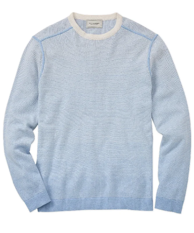 Men’s wardrobe essentials now at unbeatable prices.  Ombré Striped Crewneck Sweater