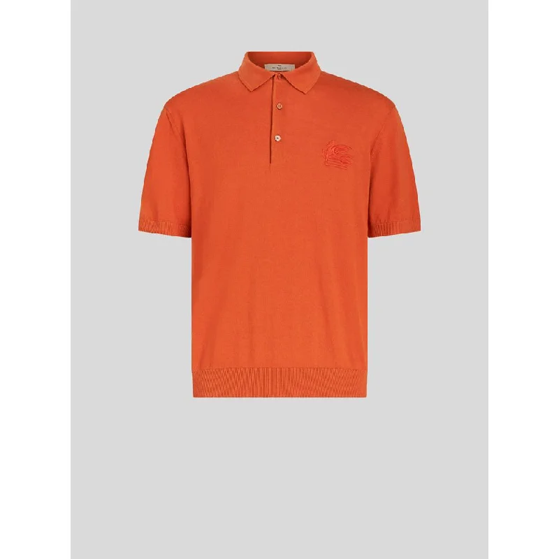 CASHMERE AND COTTON POLO SHIRT WITH LOGO