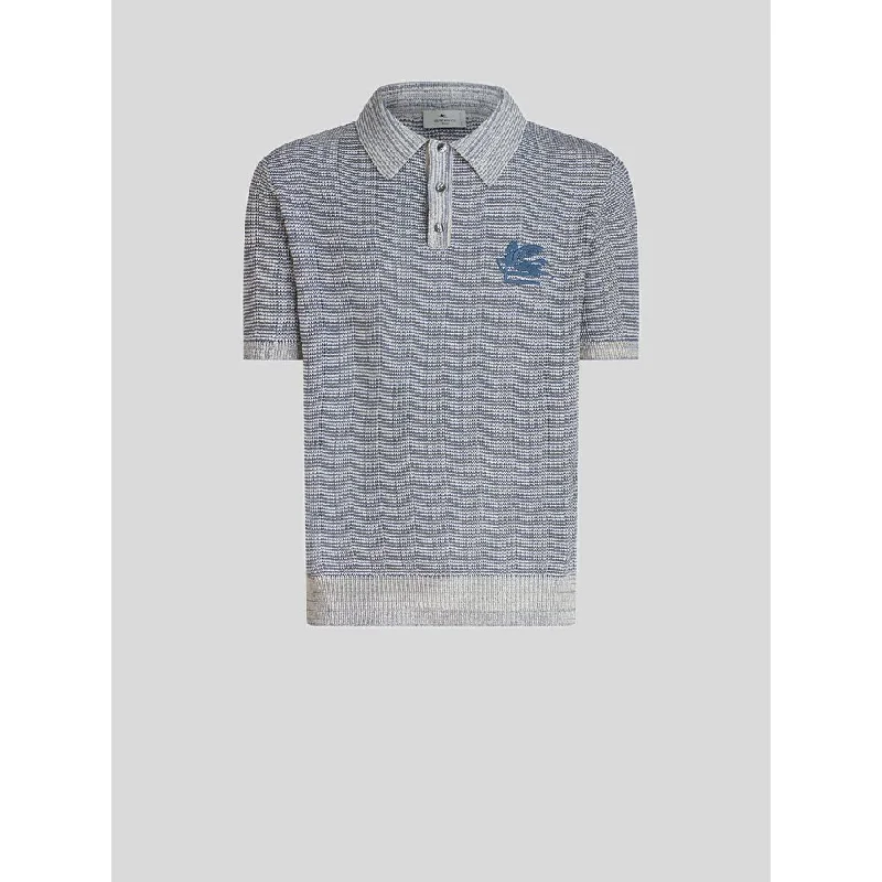 KNITTED POLO SHIRT WITH LOGO