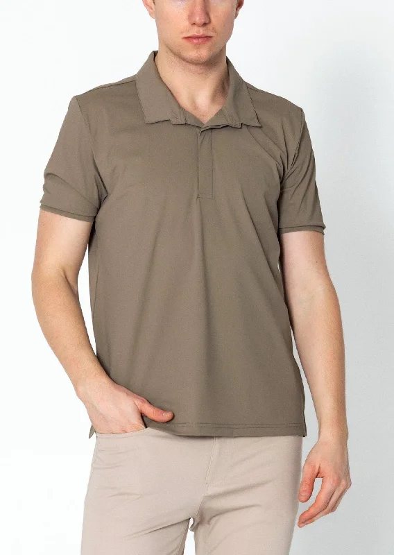 Wrinkle Free Tapered Travel Polo Shirts - Vizon