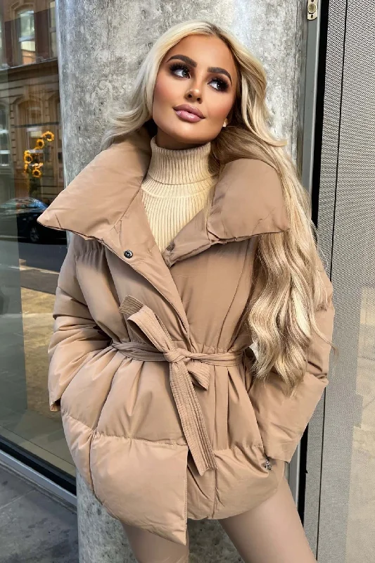 MAKAYLA BELTED PUFFER COAT