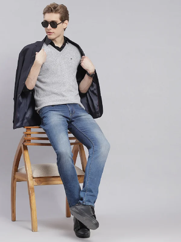 Save big on all types of clothing – Shop the sale now! Men Grey Solid V Neck Sleeveless Sweaters/Pullovers Save big on all types of clothing – Shop the sale now! Men Grey Solid V Neck Sleeveless Sweaters/Pullovers