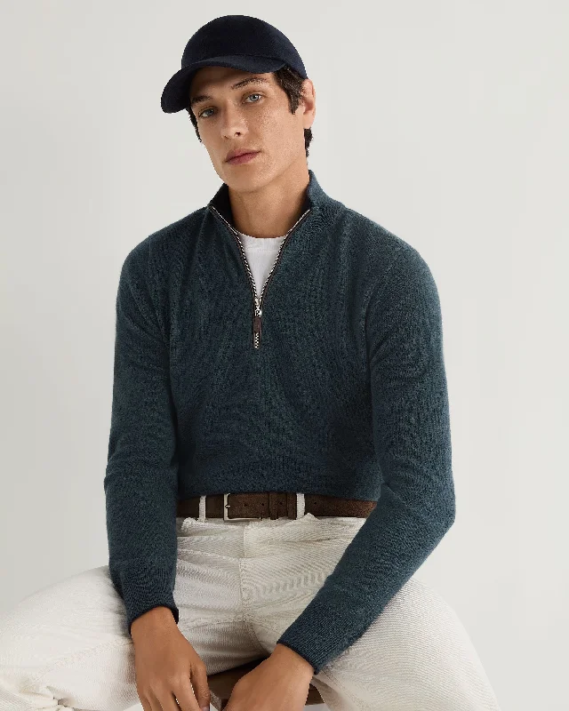 Shop now for the latest fashion trends and enjoy special promotions! Men's Carnaby Half Zip Cashmere Sweater Caviar Blue Shop now for the latest fashion trends and enjoy special promotions! Men's Carnaby Half Zip Cashmere Sweater Caviar Blue