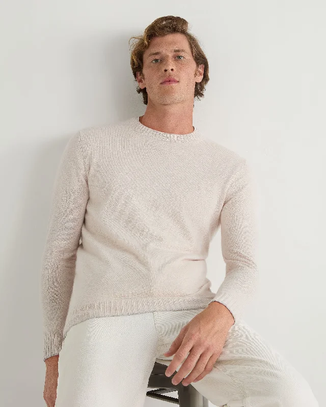 Big discounts – don’t miss out! Men's Shoreditch Round Neck Cashmere Sweater Frost White Big discounts – don’t miss out! Men's Shoreditch Round Neck Cashmere Sweater Frost White