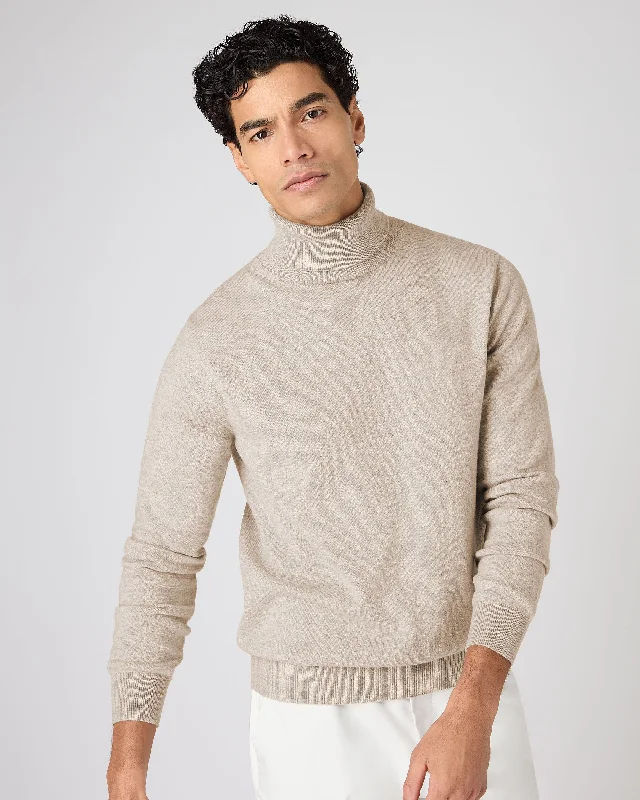 Fresh clothing styles are here – Shop now for exclusive discounts! Men's Trafalgar Turtle Neck Cashmere Sweater Oatmeal Brown Fresh clothing styles are here – Shop now for exclusive discounts! Men's Trafalgar Turtle Neck Cashmere Sweater Oatmeal Brown