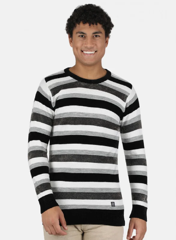 Save on trendy clothing for every season –Shoppers get exclusive deals. Men Black & Grey Self Design Pullover Save on trendy clothing for every season –Shoppers get exclusive deals. Men Black & Grey Self Design Pullover