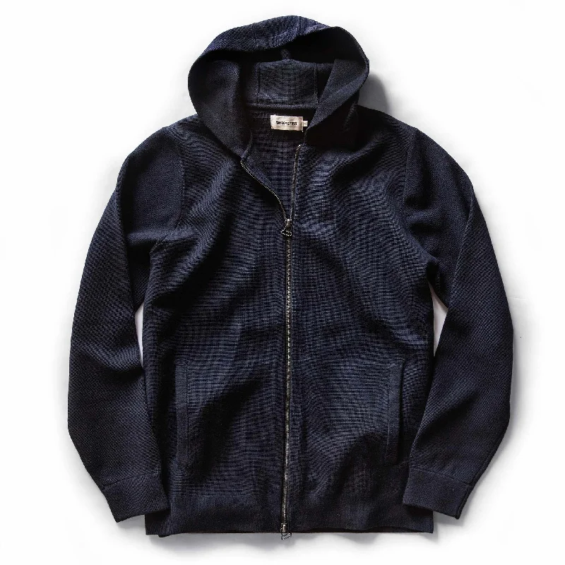 The Portola Hoodie in Midnight Merino