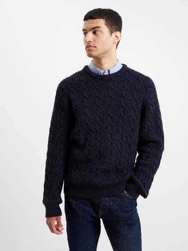 Soft Cable Knit Crew Neck Jumper