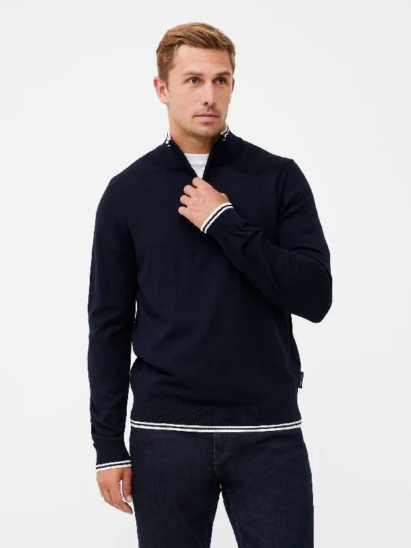 Tipped Funnel Neck Jumper