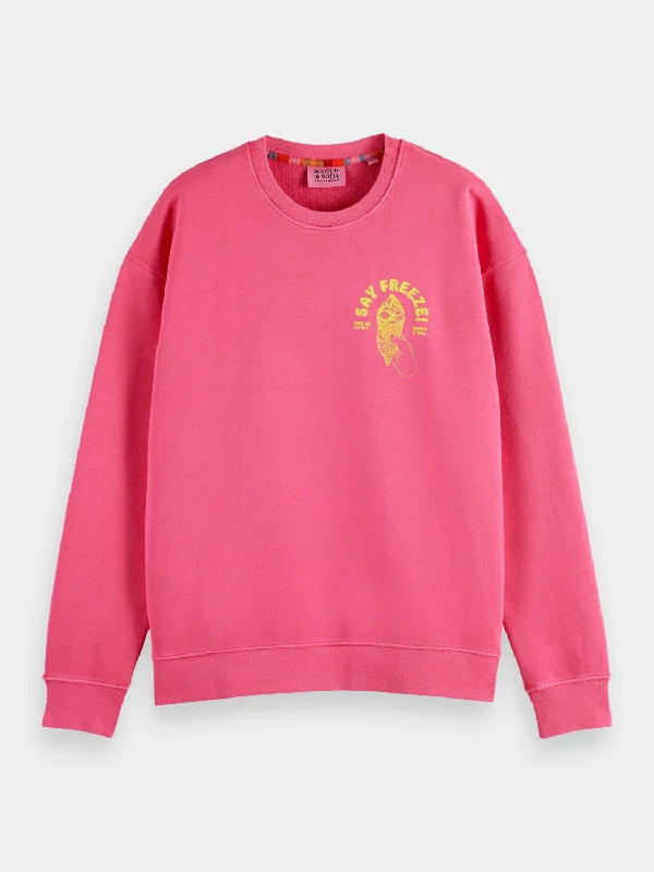 Shop our exclusive men’s fashion deals – limited time only! Garment-dyed artwork sweatshirt Shop our exclusive men’s fashion deals – limited time only! Garment-dyed artwork sweatshirt
