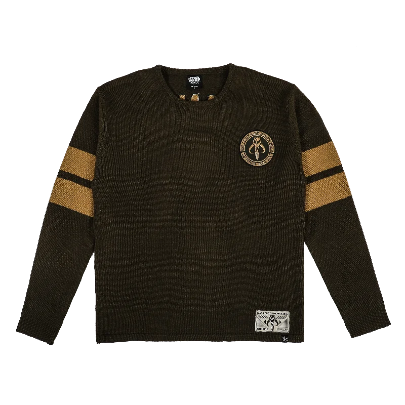 Get 25% off select men’s clothing when you shop online!  Mandalore Varsity Sweater