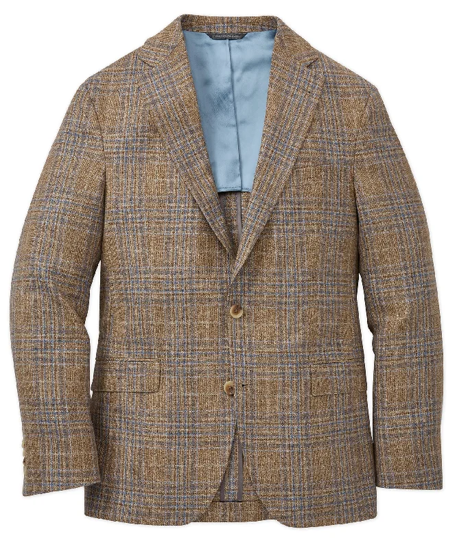 Shop clothing essentials at a fraction of the price –  Silk-Wool Plaid Sport Coat