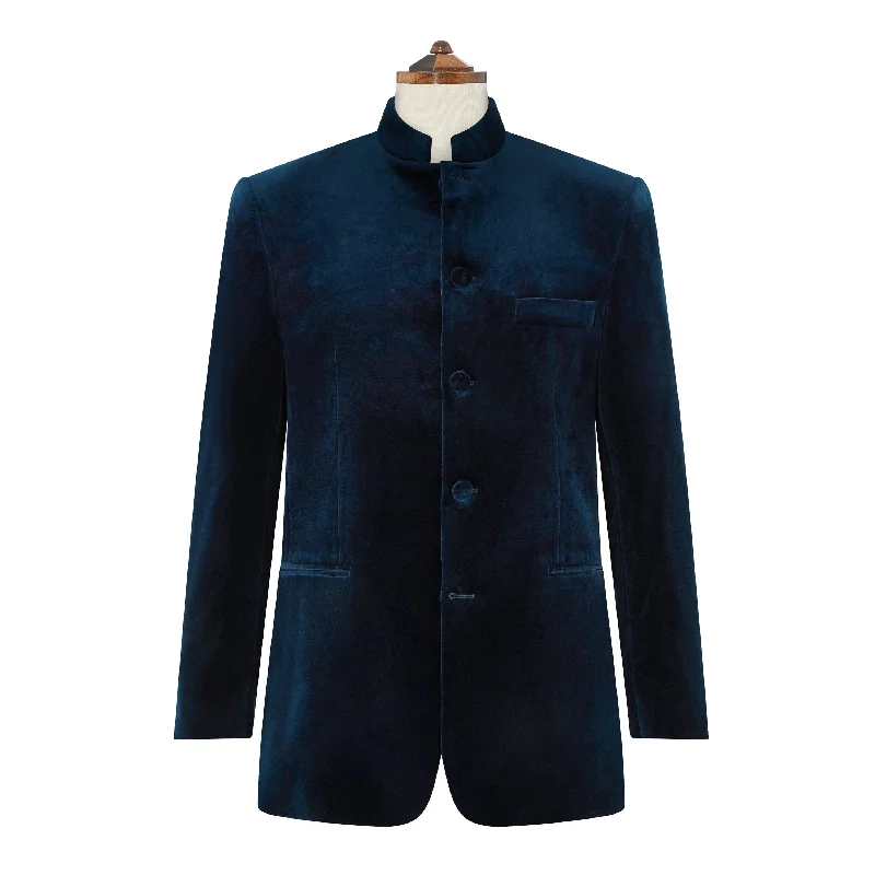 Don’t miss out – Limited-time   Darley French Navy Nehru Velvet Jacket