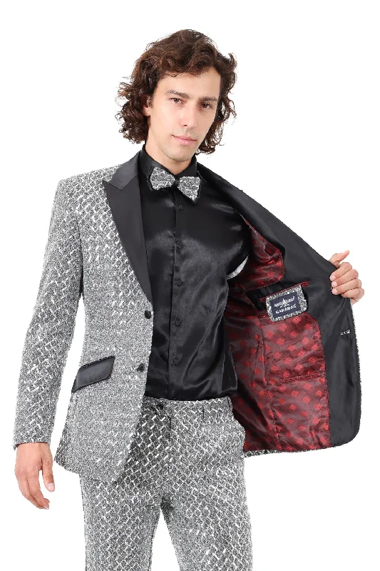 Shop clothing essentials at a fraction of the price –  Barabas All The Men 2BL3099 Blazer Silver