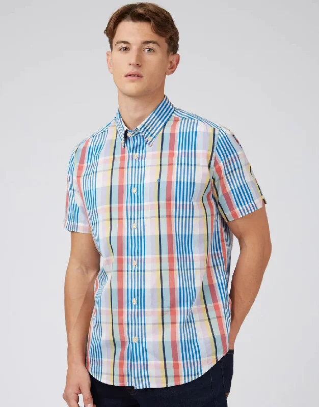 Shop the essentials – men’s wardrobe must-haves on sale. Ben Sherman Multi Colour Check Lilac Short Sleeve Shirt Shop the essentials – men’s wardrobe must-haves on sale. Ben Sherman Multi Colour Check Lilac Short Sleeve Shirt