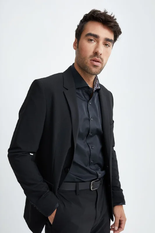 Black Stretch Performance Blazer