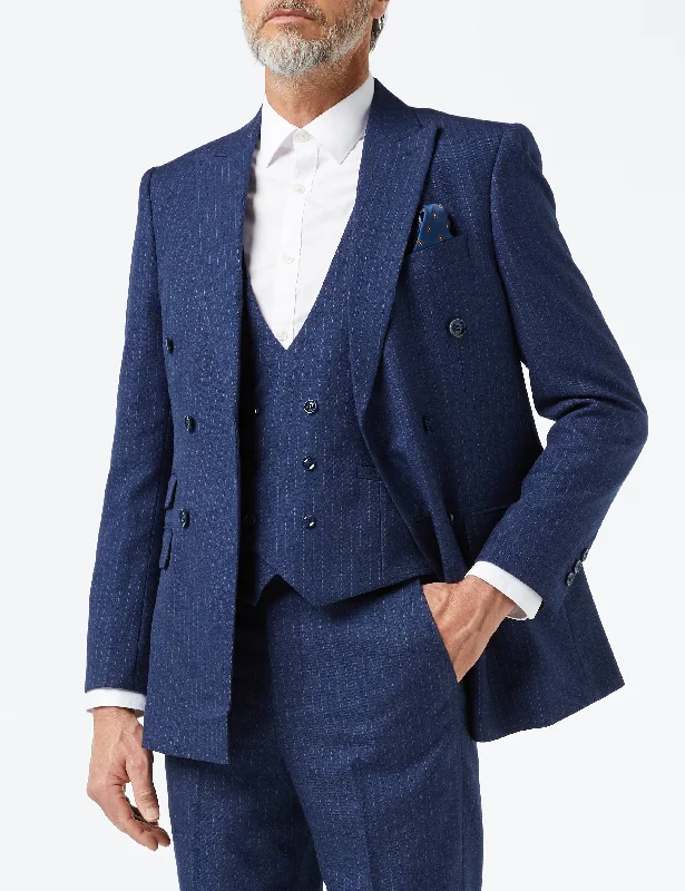 Last chance! Men’s clothing at unbeatable prices. BLUE DOUBLE BREASTED PINSTRIPE JACKET & WAISTCOAT Last chance! Men’s clothing at unbeatable prices. BLUE DOUBLE BREASTED PINSTRIPE JACKET & WAISTCOAT