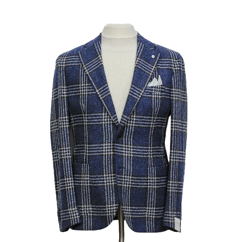 Flash sale: Men’s clothing essentials at irresistible prices! Blue Glen Check Wool Unconstructed Contemporary Sport Jacket - L.B.M. 1911 Flash sale: Men’s clothing essentials at irresistible prices! Blue Glen Check Wool Unconstructed Contemporary Sport Jacket - L.B.M. 1911