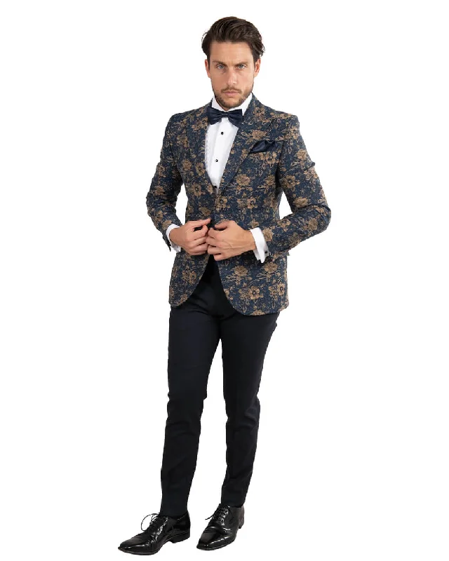 Exclusive deals on men’s fashion – Shop now and save big! Blue With Gold Roses Brocade Evening Jacket Exclusive deals on men’s fashion – Shop now and save big! Blue With Gold Roses Brocade Evening Jacket