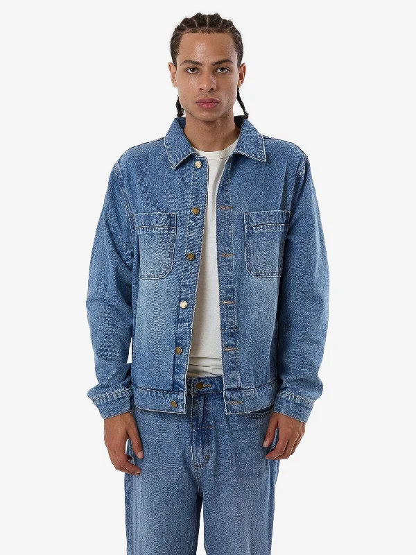 Get ready for your next season with amazing savings on all clothing.  Canyon Oversized Denim Jacket - Dark Dust Blue