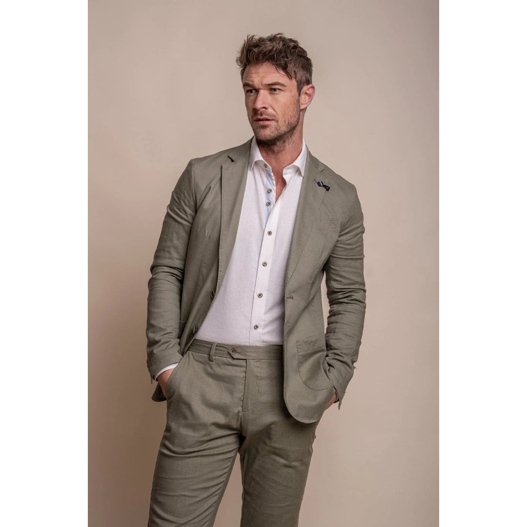 Shop smart, save big – men’s clothing sale on now! Alvari - Men's Sage Linen Summer Blazer Shop smart, save big – men’s clothing sale on now! Alvari - Men's Sage Linen Summer Blazer
