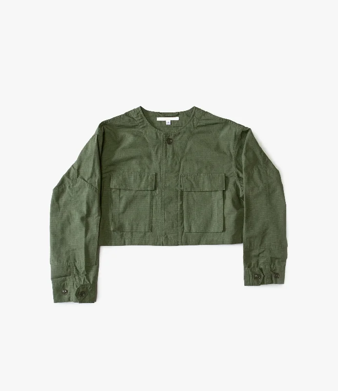 Get men’s fashion for less – shop the best deals of the year.  Cropped BDU Jacket – Olive Ripstop Cotton