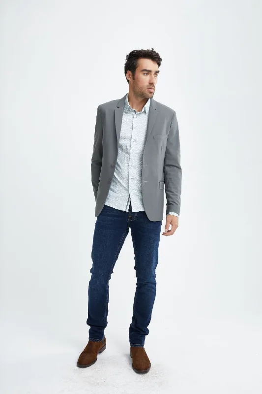Take advantage of our men’s fashion sale – it’s your time to save! Dark Grey Stretch Performance Blazer Take advantage of our men’s fashion sale – it’s your time to save! Dark Grey Stretch Performance Blazer