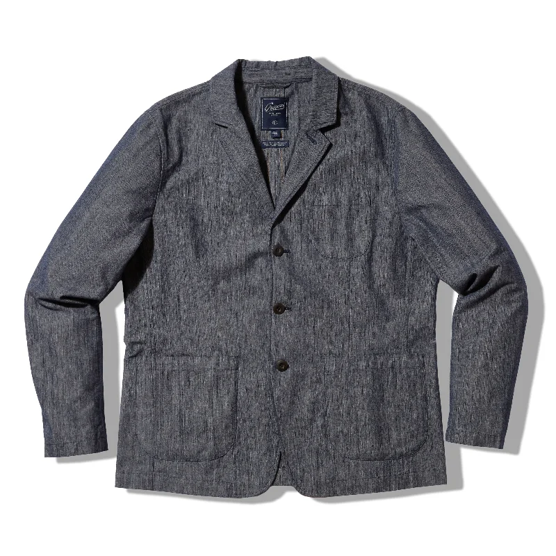 Get 20% off your first order of men’s fashion. Denim Unconstructed Blazer - Denim Blue Get 20% off your first order of men’s fashion. Denim Unconstructed Blazer - Denim Blue