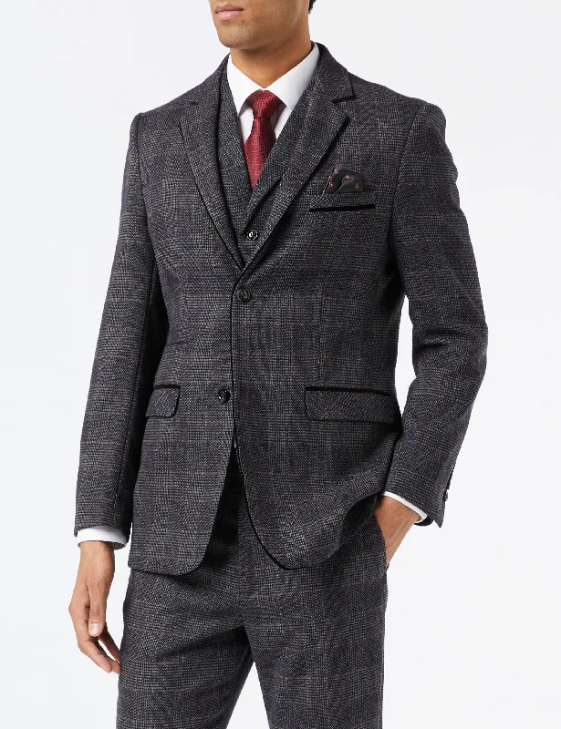 Shop new arrivals in clothing and save – ETHAN - GREY TWEED CHECK JACKET & WAISTCOAT Shop new arrivals in clothing and save – ETHAN - GREY TWEED CHECK JACKET & WAISTCOAT