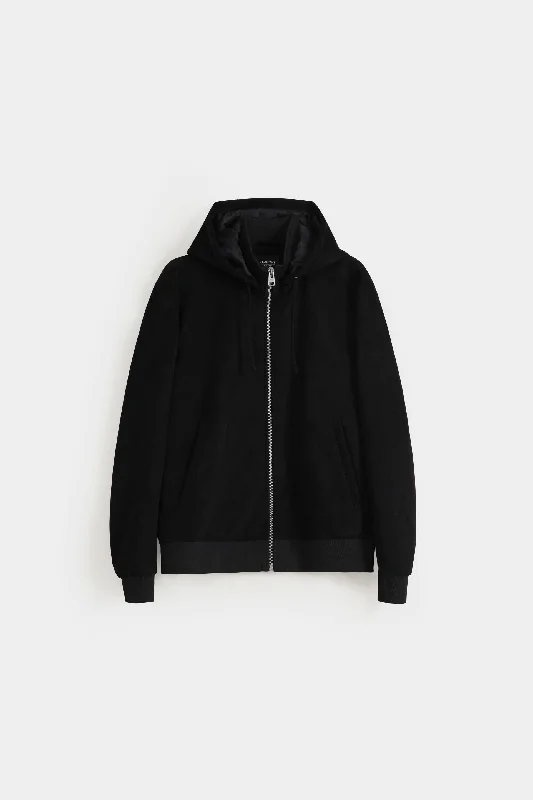 Save more with our buy-more, save-more deals on men’s fashion. Basic Suede Jacket With Detachable Hoodie Save more with our buy-more, save-more deals on men’s fashion. Basic Suede Jacket With Detachable Hoodie