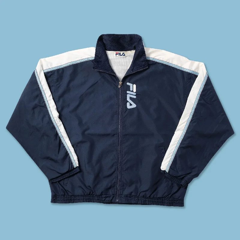 Men’s fashion just got more affordable – shop now!  Fila Track Jacket Large