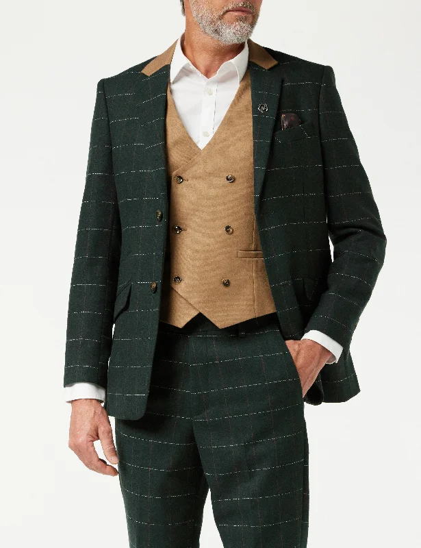 Get ready for your next season with amazing savings on all clothing. GREEN HERRINGBONE TWEED CHECK JACKET & WAISTCOAT Get ready for your next season with amazing savings on all clothing. GREEN HERRINGBONE TWEED CHECK JACKET & WAISTCOAT