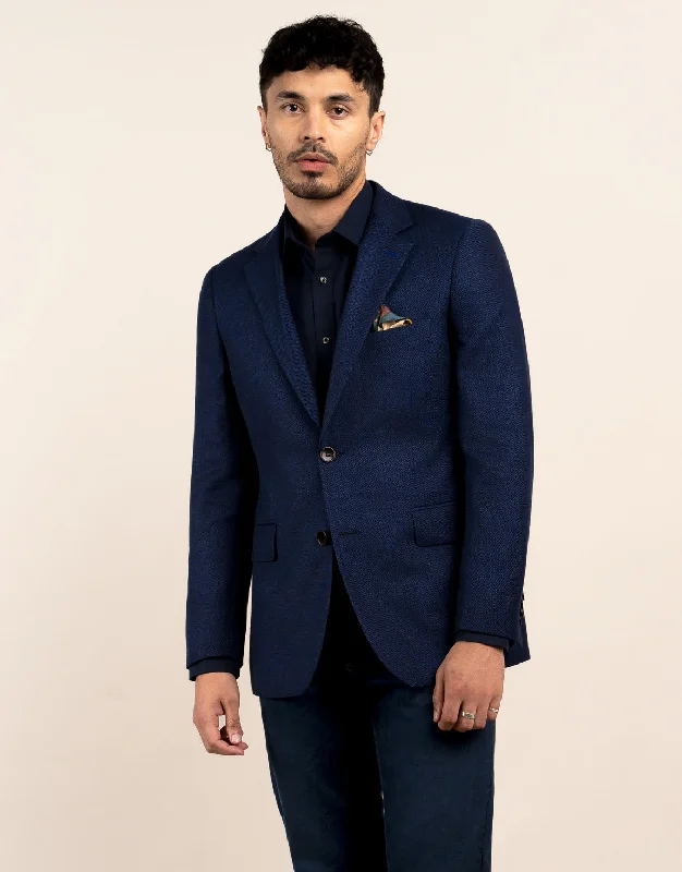Don’t miss out – Limited-time   Hawker Navy Textured Blazer