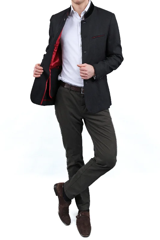 Final clearance: Men’s clothing items up to 70% off! Blazer from wild-silk in mate black Final clearance: Men’s clothing items up to 70% off! Blazer from wild-silk in mate black