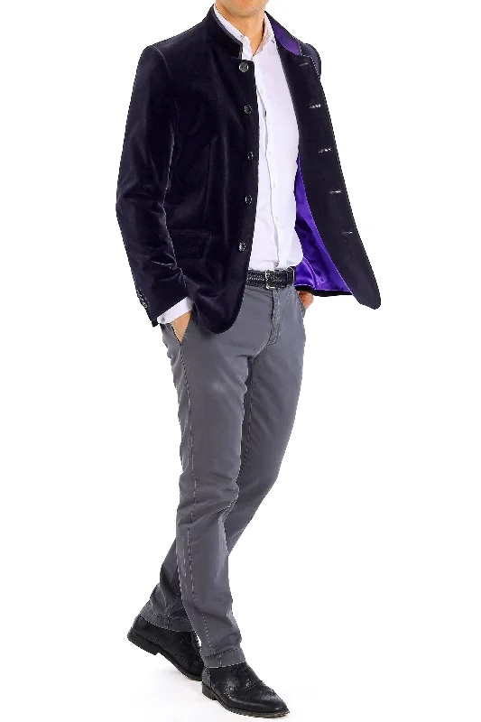 Save big on all types of clothing – Shop the sale now! Blazer from Italian cotton velvet in plum Save big on all types of clothing – Shop the sale now! Blazer from Italian cotton velvet in plum