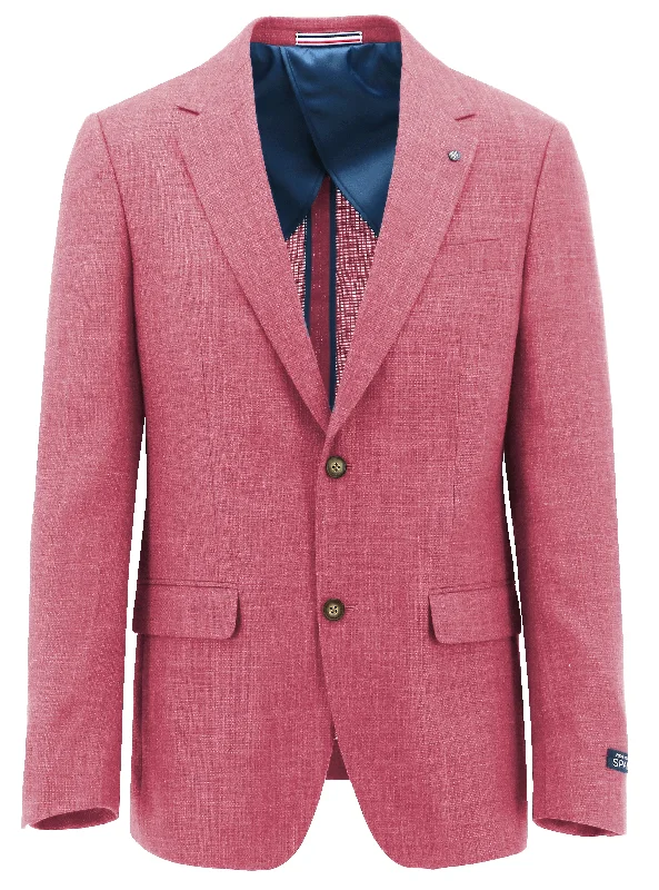 Shop the best in men’s fashion for less – limited-time sale! Lazio Pink Linen Blend Sports Jacket Shop the best in men’s fashion for less – limited-time sale! Lazio Pink Linen Blend Sports Jacket