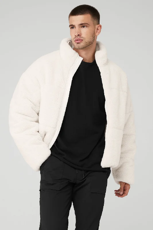 Shop affordable clothing for all occasions –  Sherpa Stage Puffer - Ivory