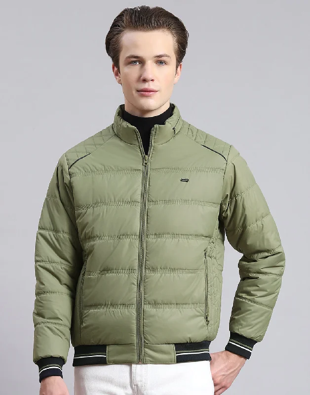 Clearance sale – shop men's clothing at discounted prices! Men Green Solid Stand Collar Full Sleeve Jacket Clearance sale – shop men's clothing at discounted prices! Men Green Solid Stand Collar Full Sleeve Jacket
