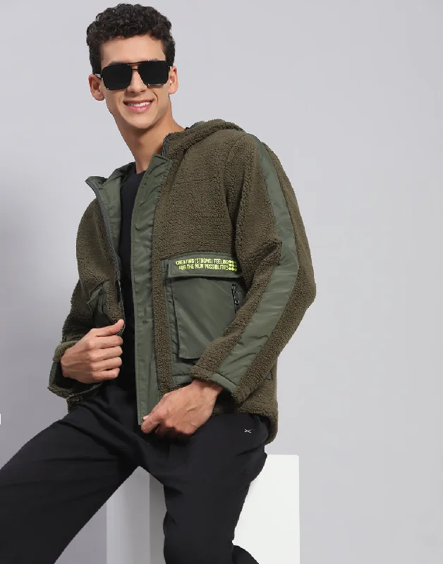 Big discounts – Shop now for amazing deals. Men Olive Solid Hooded Full Sleeve Jacket Big discounts – Shop now for amazing deals. Men Olive Solid Hooded Full Sleeve Jacket