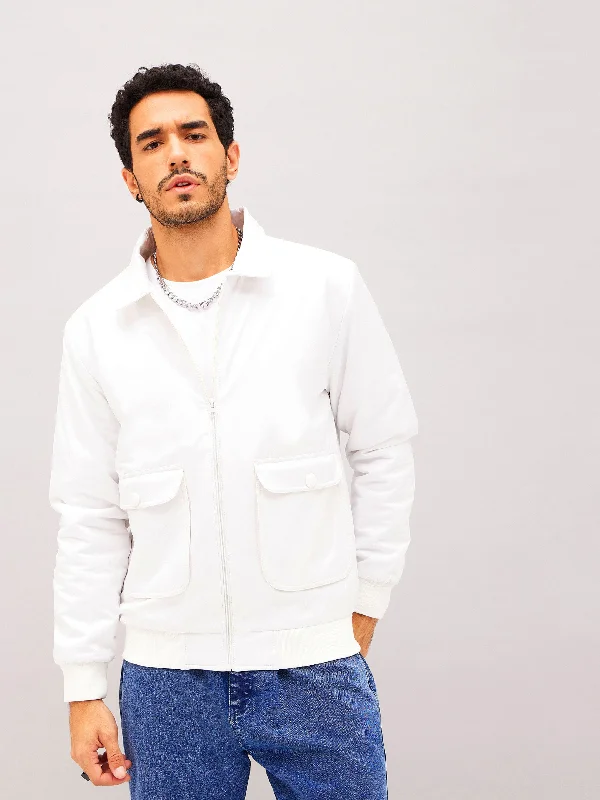 Get 25% off select men’s clothing when you shop online! Men White Full Sleeve Front Pocket Jacket Get 25% off select men’s clothing when you shop online! Men White Full Sleeve Front Pocket Jacket