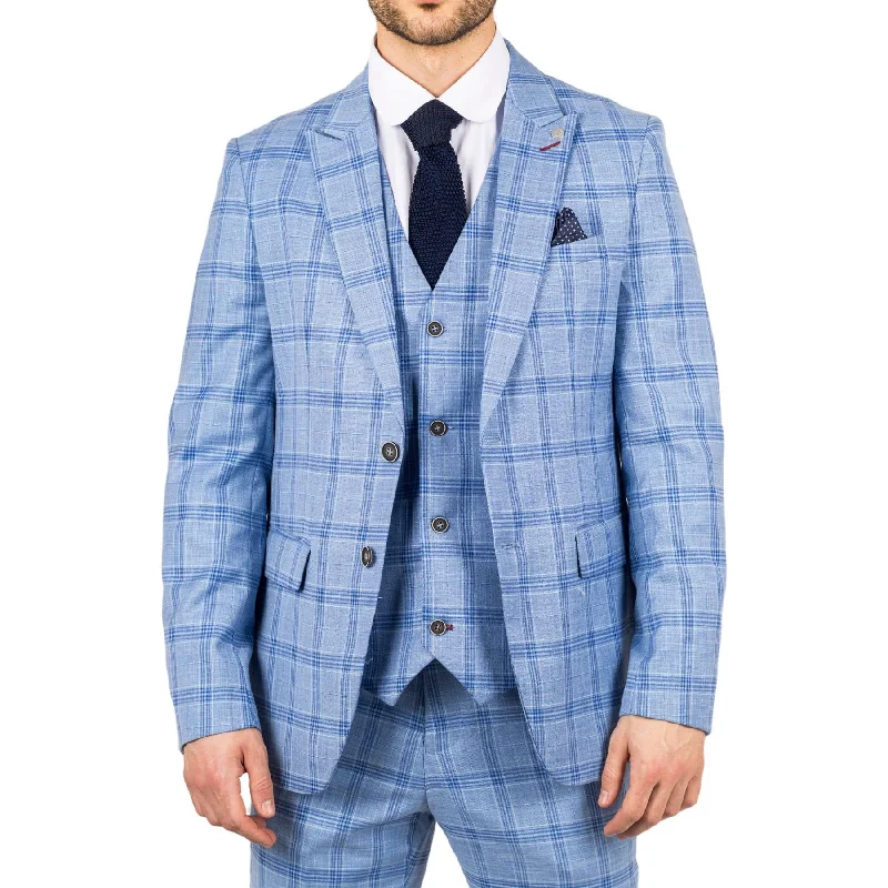 Best clothing deals . – Save up to 70% on trendy styles. Men's Blazer Light Blue Checked Classic Sport Coat Plaid Tailored Fit Best clothing deals . – Save up to 70% on trendy styles. Men's Blazer Light Blue Checked Classic Sport Coat Plaid Tailored Fit